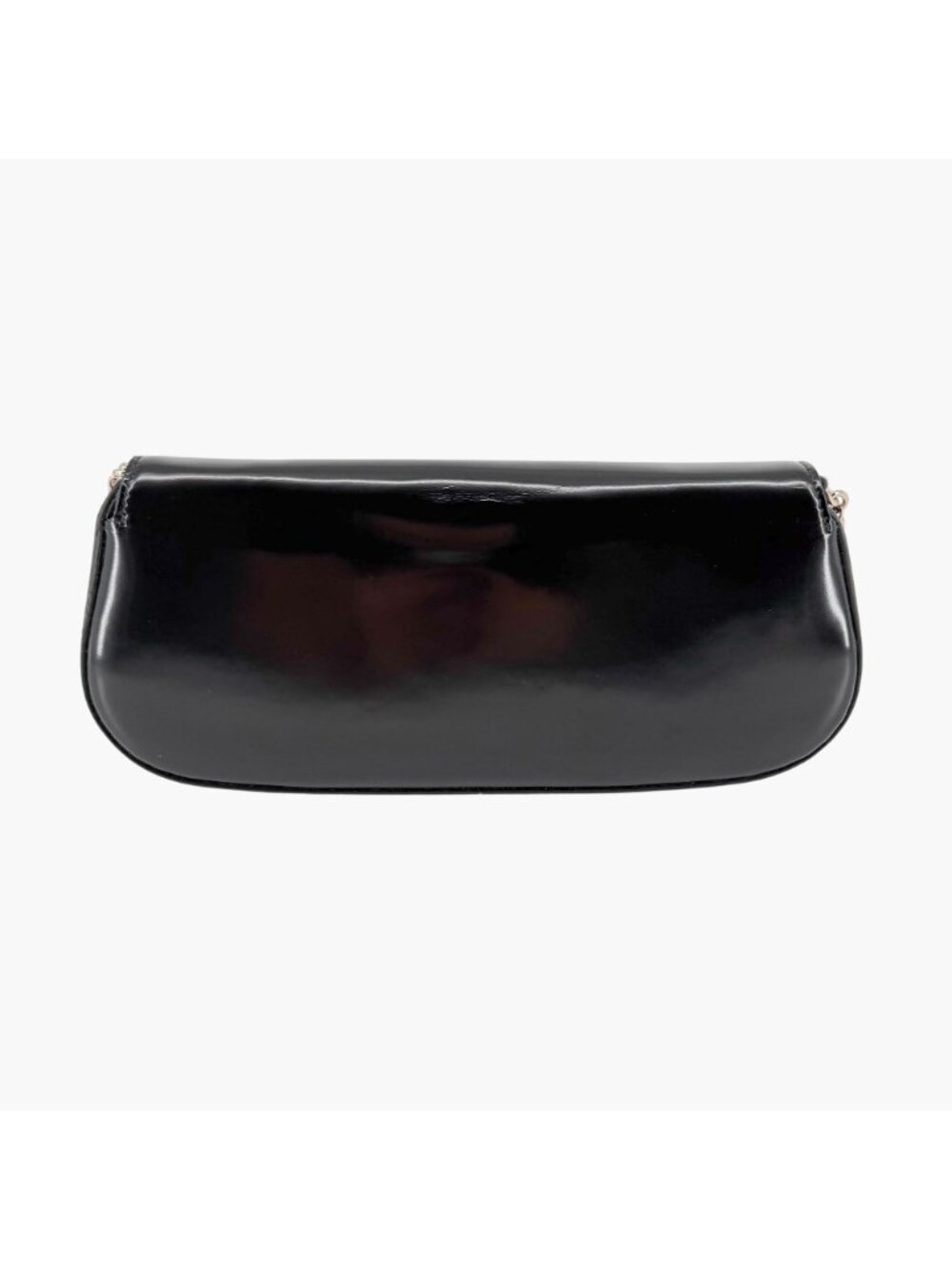 Gucci Bamboo Night Chain Turnlock Shoulder Bag Clutch Black Leather Small - Picture 5 of 15